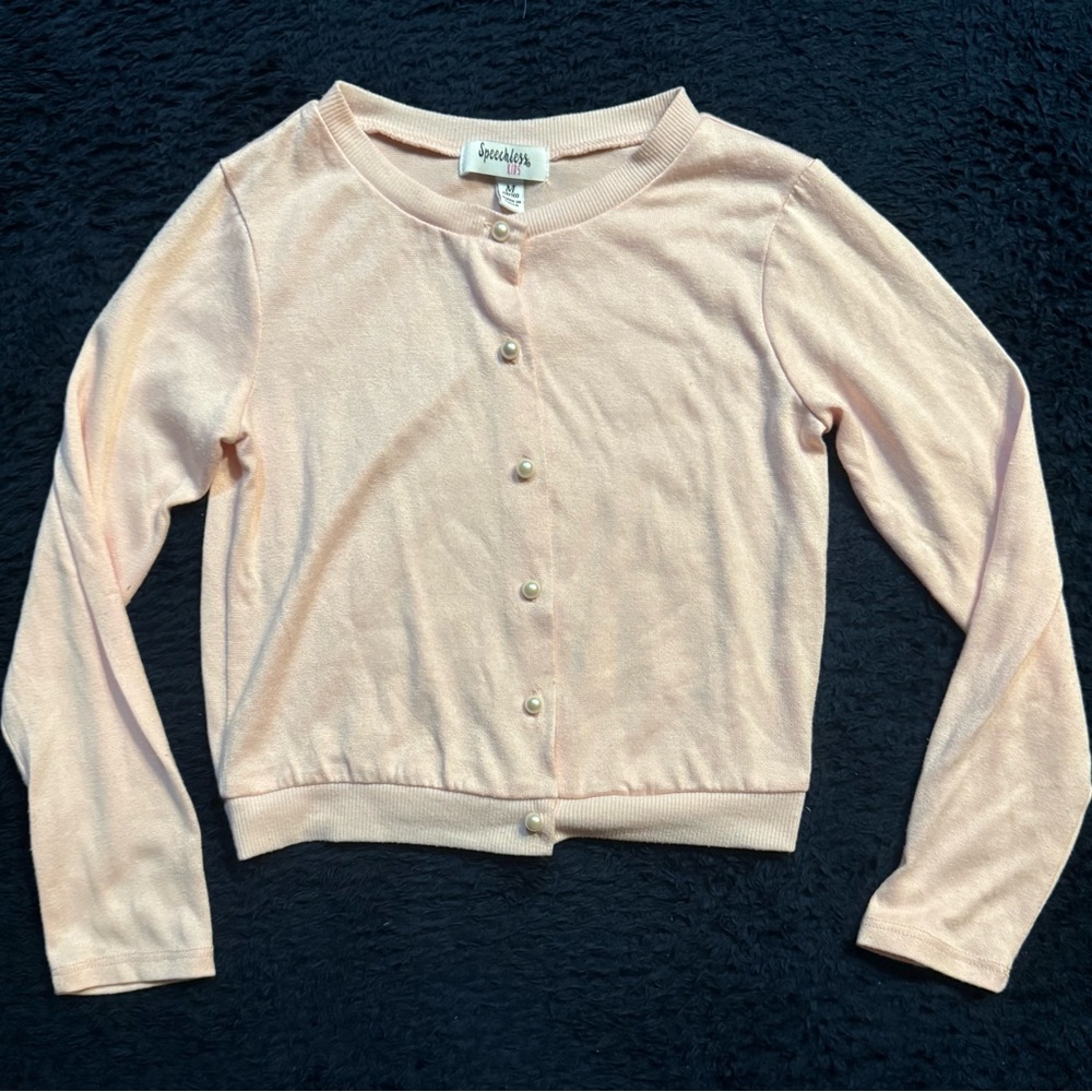 Pink Button-Up Cardigan